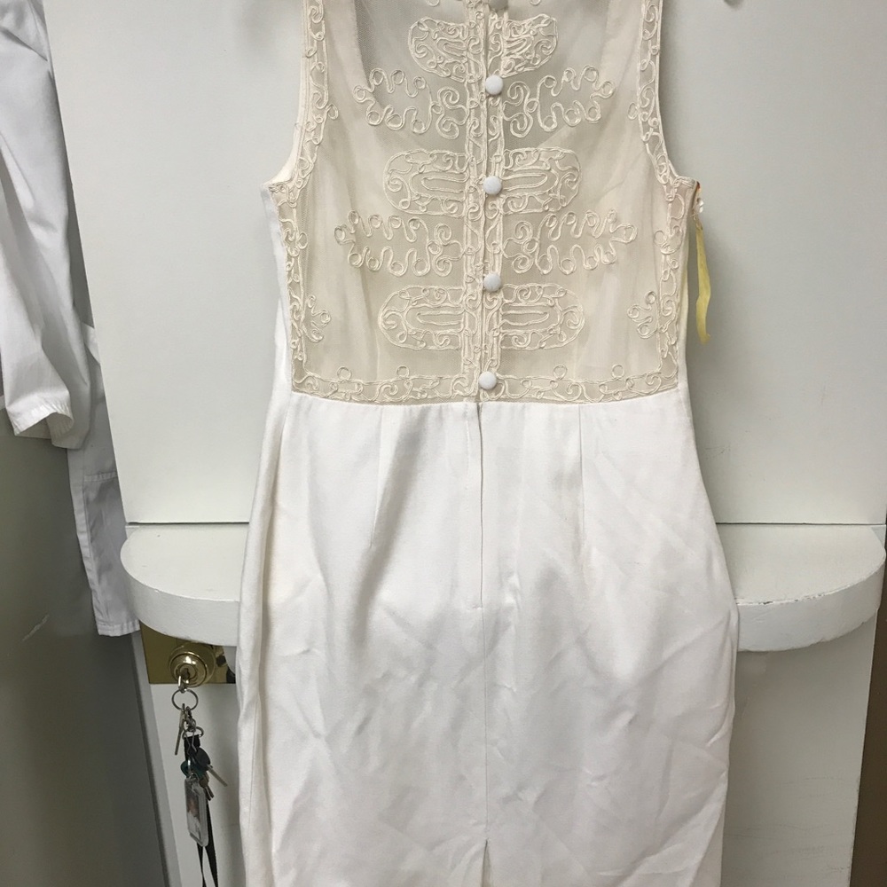 Miss Ashlee - white with lace accent